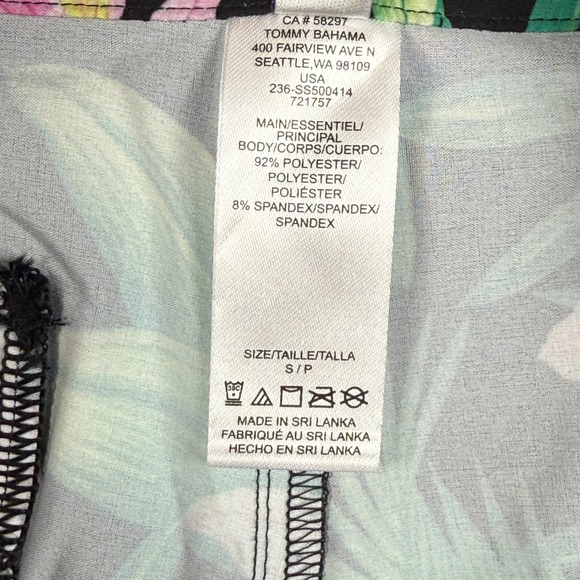 Tommy Bahama Swim Trunks Small Black Floral Orchid Garden Boardshorts NWT Men's‎ - Picture 6 of 10